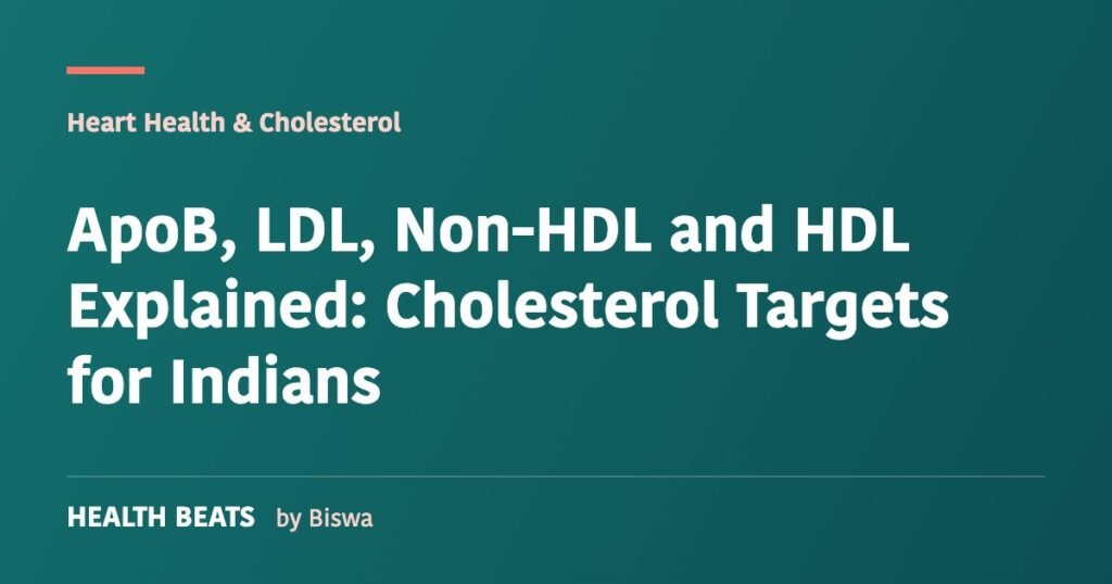 ApoB, LDL, Non-HDL and HDL Explained: Cholesterol Targets for Indians